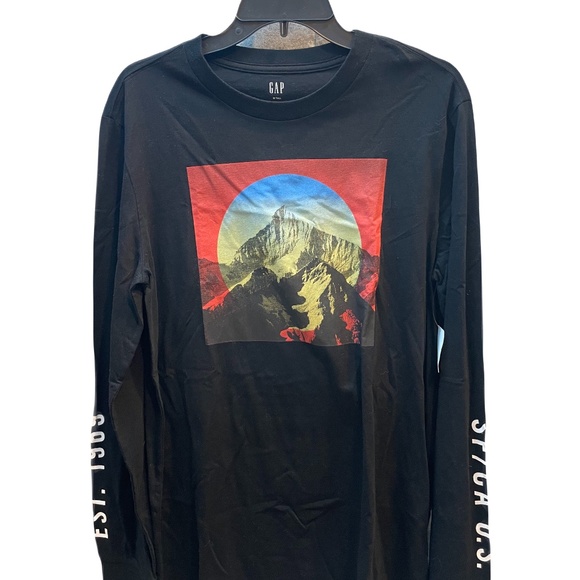 ❤️ GAP SAN FRANCISCO GRAPHIC LONG SLEEVE TEE NEW SIZE M TALL - Picture 1 of 7